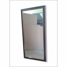 110x55cm Ahşap Yaldız Varak Yatay ve Dikey Çerçeveli Kahverengi Boy Salon Antre Duvar Tuvalet Aynası