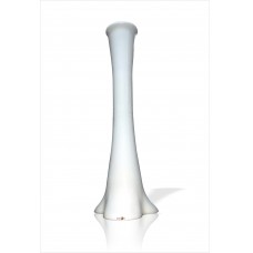 Uzun 60 cm Düz Beyaz Kırılmaz Dengeli Sert Plastik Kuru Çiçek Dal Masa Sehpa Köşe Şömine Vazo Vazosu