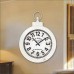 Beyaz Dekor Dev Köstekli Kulplu Demir Okunaklı Uzaktan Okunur 81cm Camlı Sağlam Askılı Duvar Saati