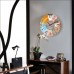 Ters Çalışan Reverse Run Aynadan Okunabilen Renkli Kadran Bombe Camlı Wall Clock 35 cm Duvar Saati